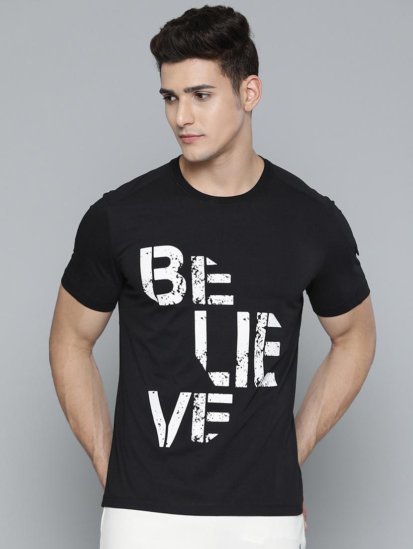 black chest-printed t-shirt - 18326514 -  Zoom Image - 0