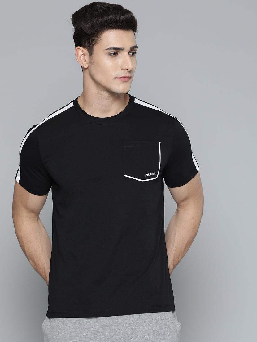 black side taped t-shirt