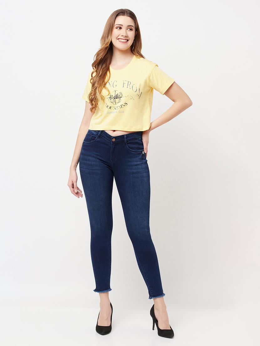 women's plain skinny fit jeans - 18328624 - Standard Image - 3