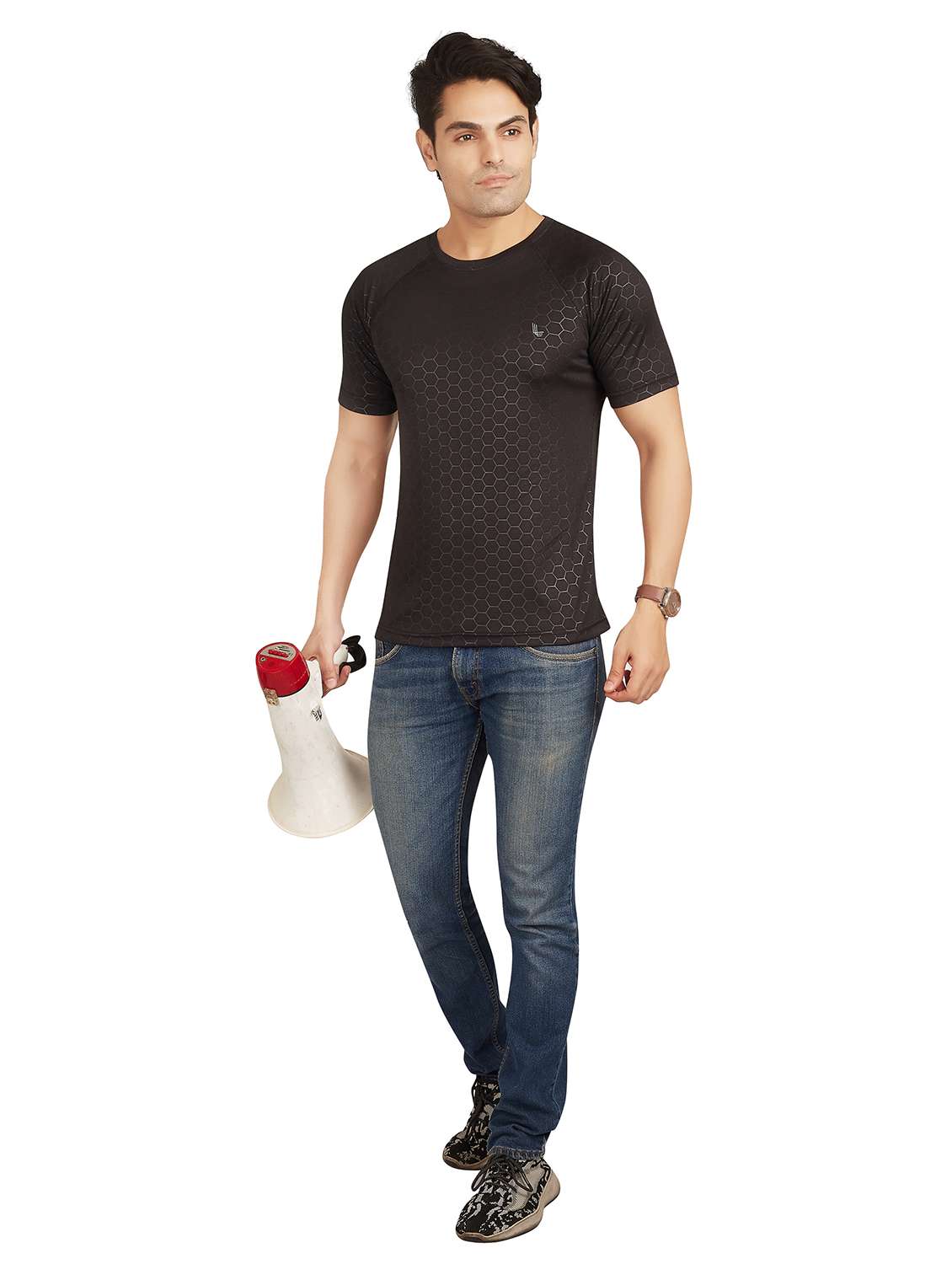 black printed t-shirt - 18328974 -  Standard Image - 3