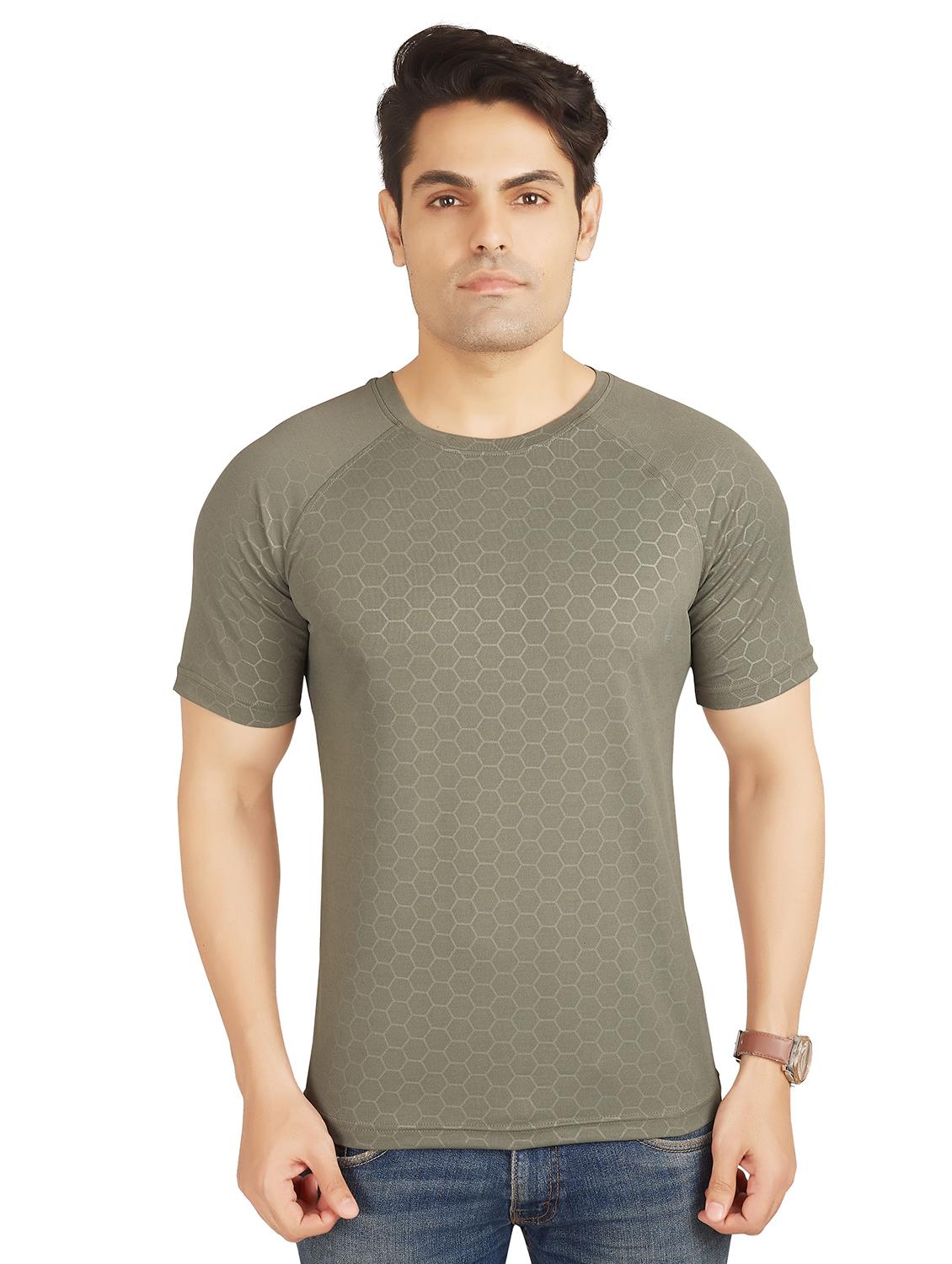 grey solid t-shirt - 18328977 - Zoom Image - 0