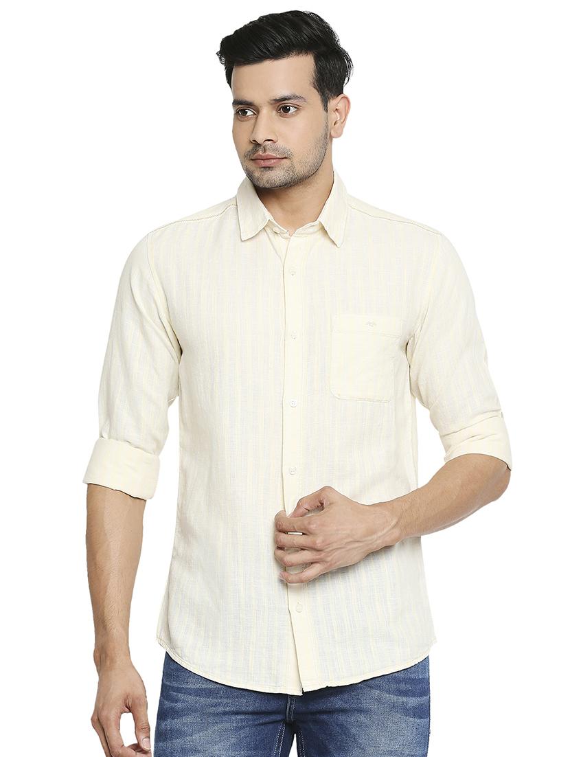 yellow solid casual shirt - 18329473 - Zoom Image - 0