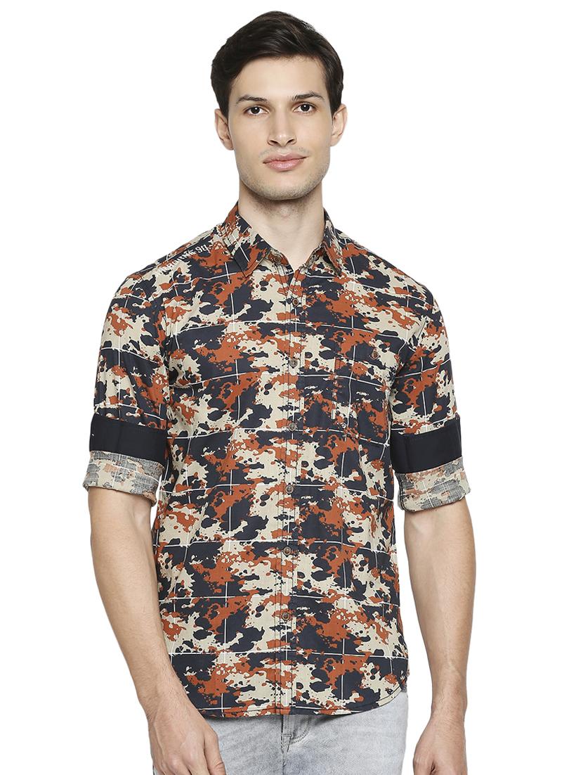 orange camouflage casual shirt - 18329654 - Zoom Image - 0