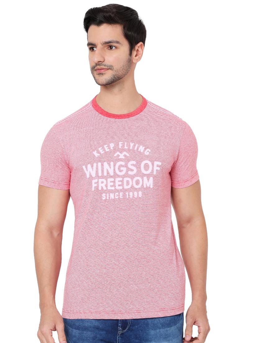 red printed polo t-shirt - 18329872 - Zoom Image - 0