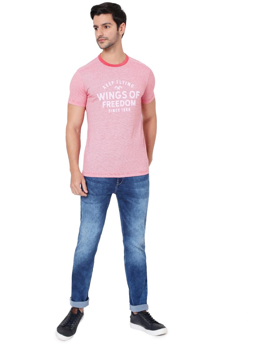 red printed polo t-shirt - 18329872 - Standard Image - 3