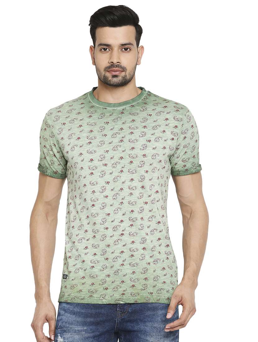green printed t-shirt - 18329876 - Zoom Image - 0