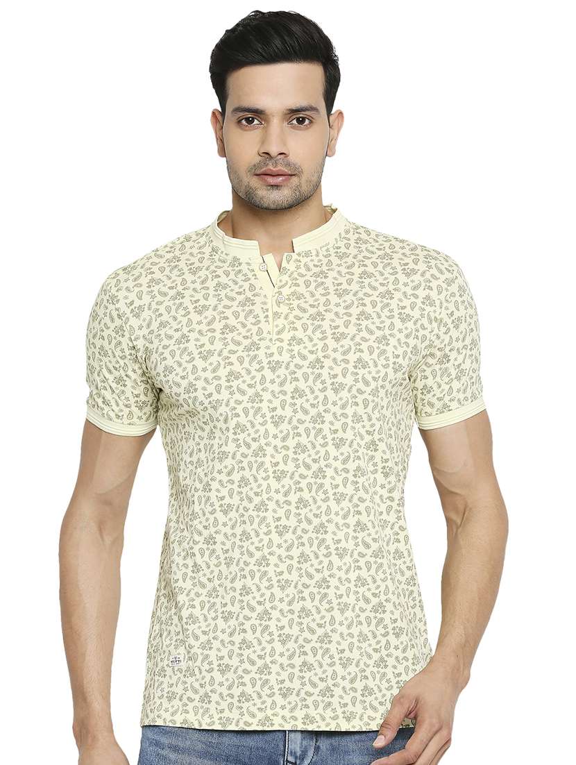 yellow floral polo t-shirt - 18329884 - Zoom Image - 0