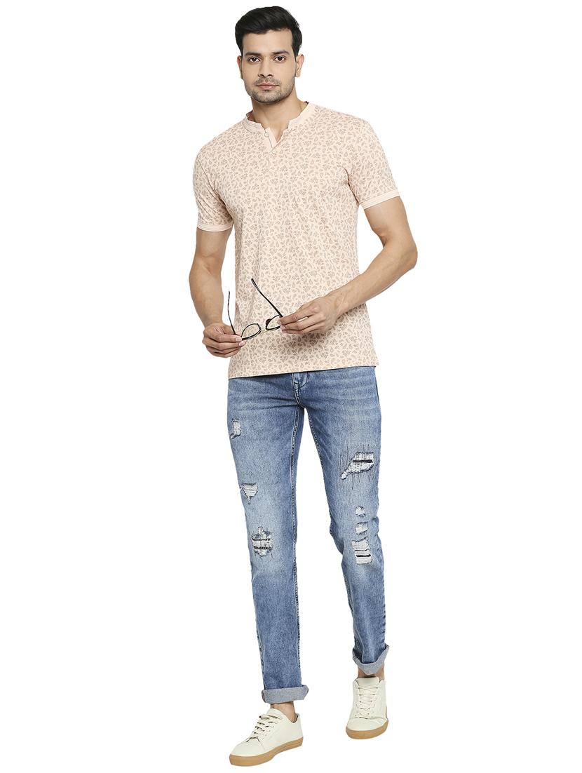 pink floral polo t-shirt - 18329885 - Standard Image - 3