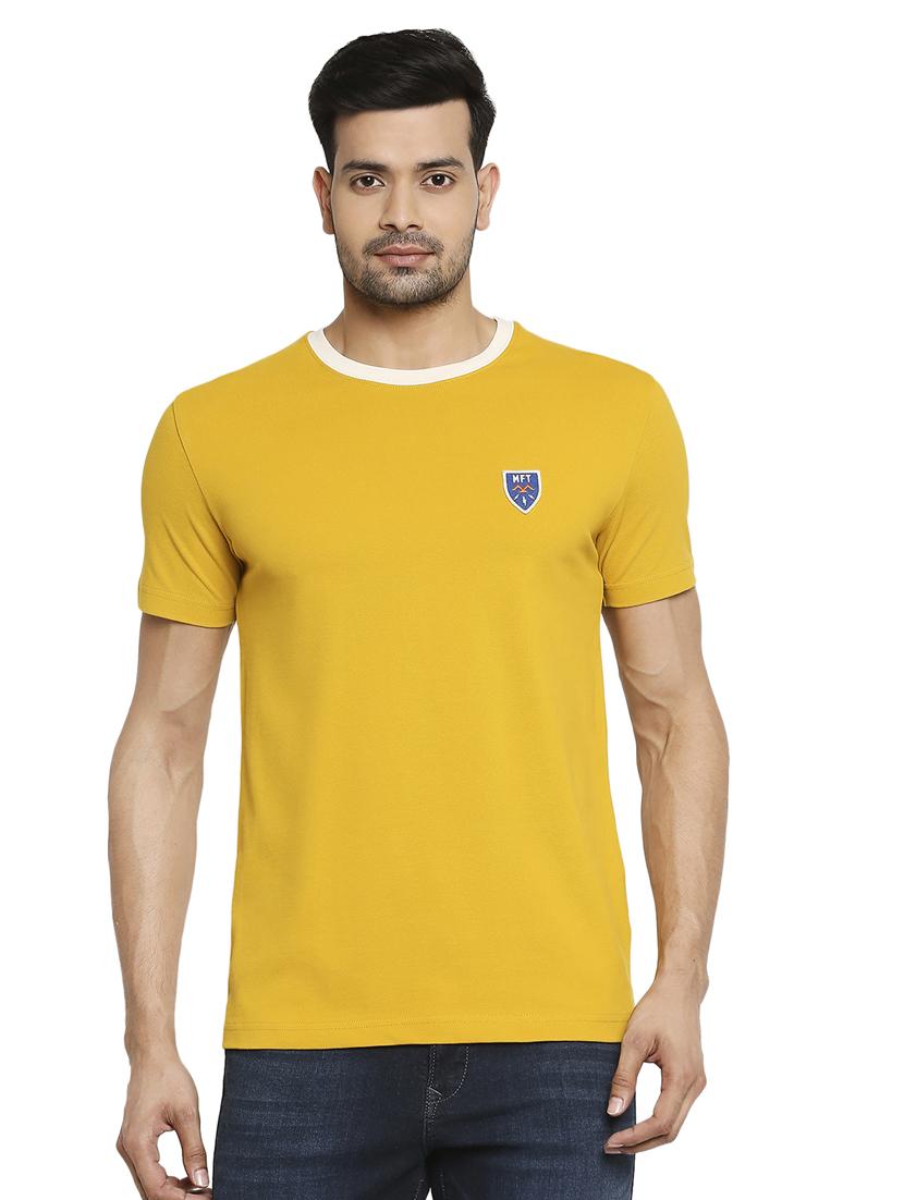 yellow solid t-shirt - 18329930 - Zoom Image - 0