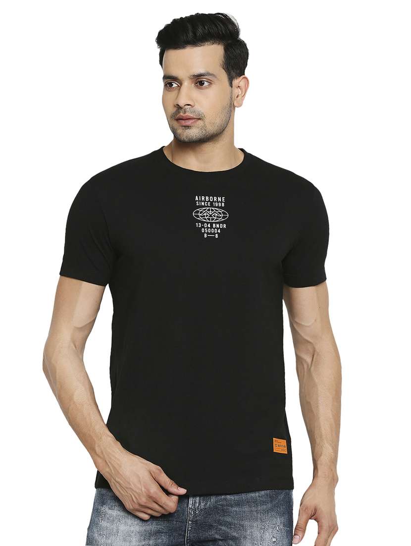 blue solid t-shirt - 18329965 - Zoom Image - 0