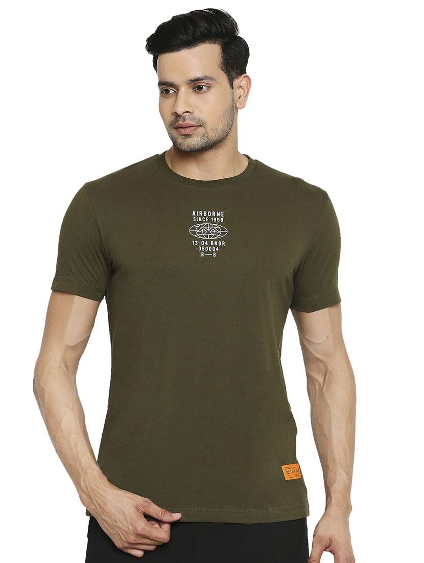 green solid t-shirt  - 18329966 -  Zoom Image - 0