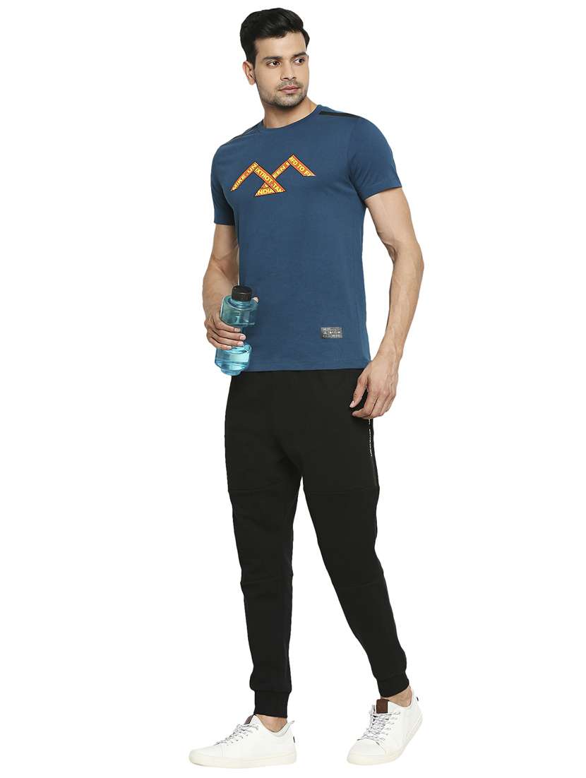 teal front print t-shirt - 18329968 - Standard Image - 3
