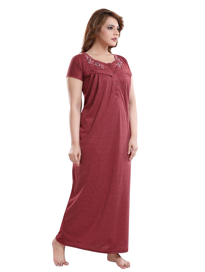 red cotton maternity wear - 18330167 - Standard Image - 3