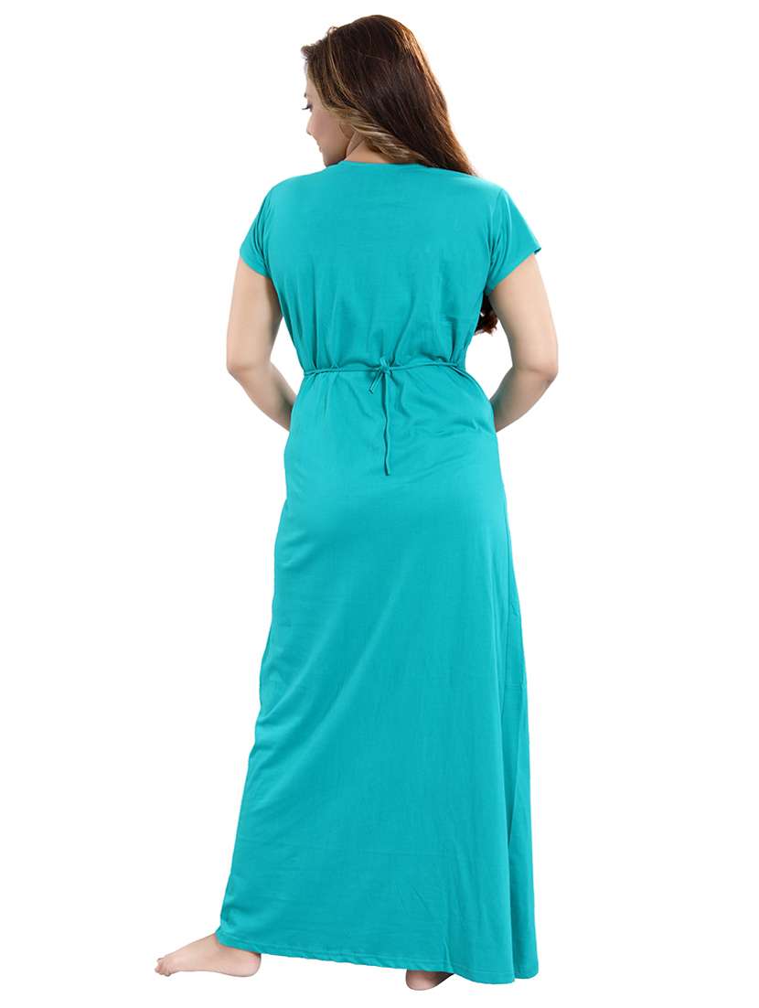 light blue cotton maternity wear - 18330172 - Standard Image - 3