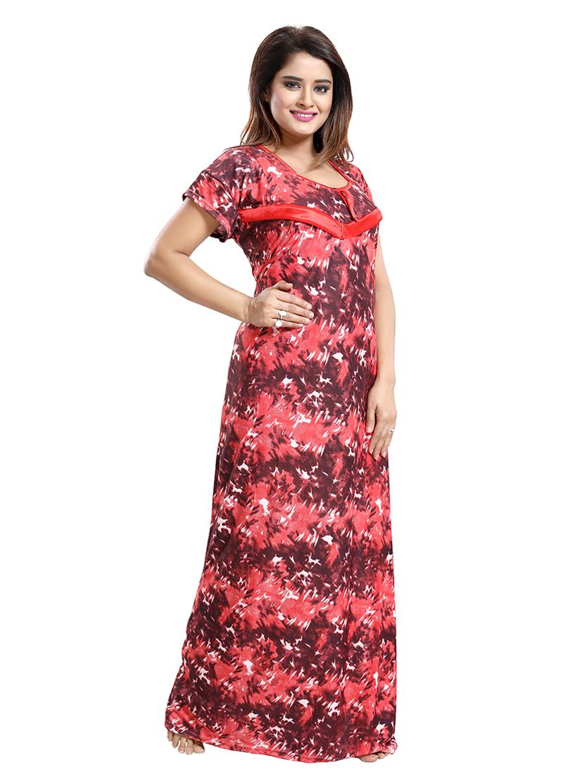 red satin maternity wear - 18330189 - Standard Image - 3