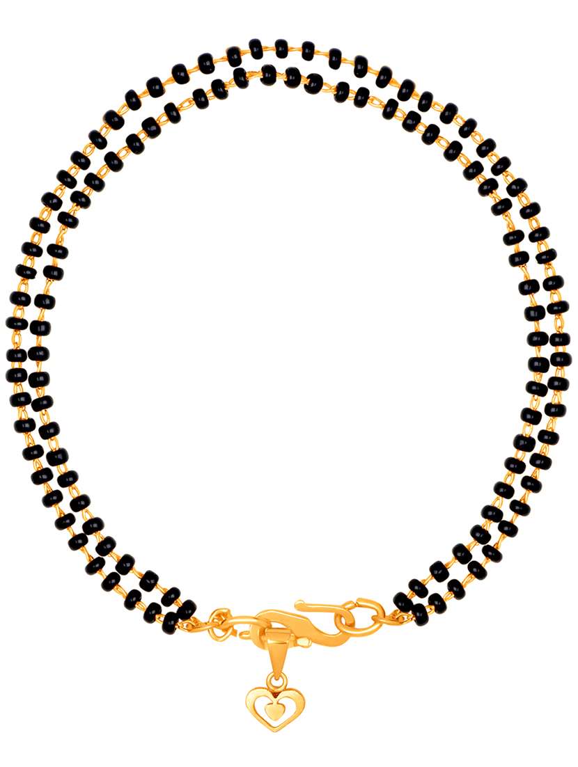 black gold plated beaded bracelet