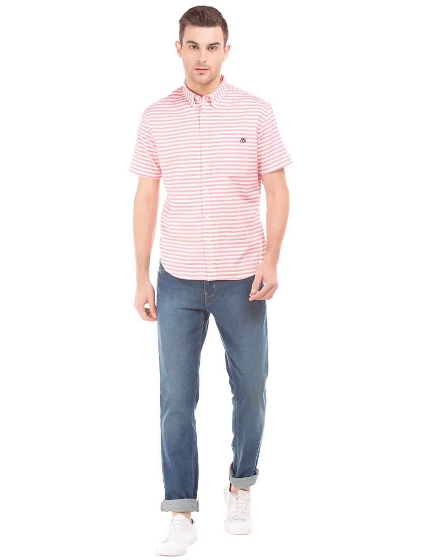 red striped casual shirt - 18332083 - Standard Image - 3