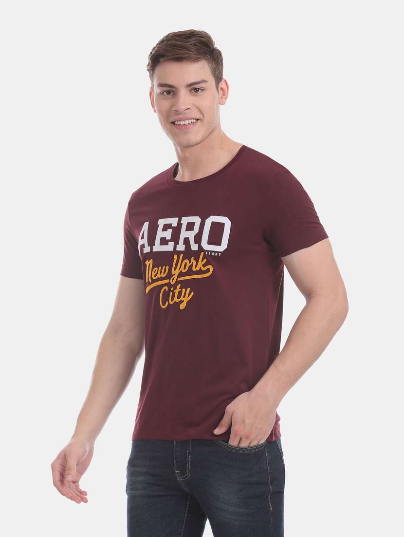 red front print t-shirt - 18332183 - Zoom Image - 0