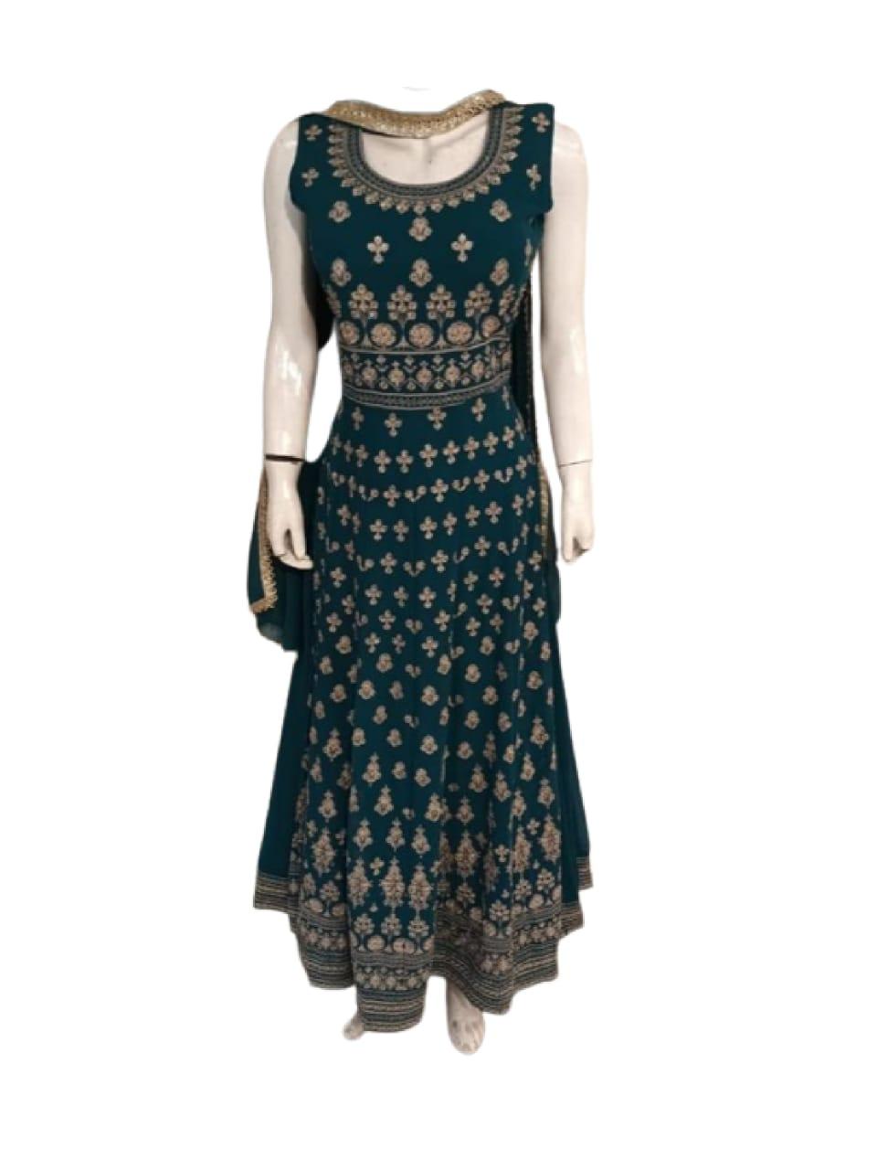 ethnic wear gown with dupatta - 18333434 - Zoom Image - 0