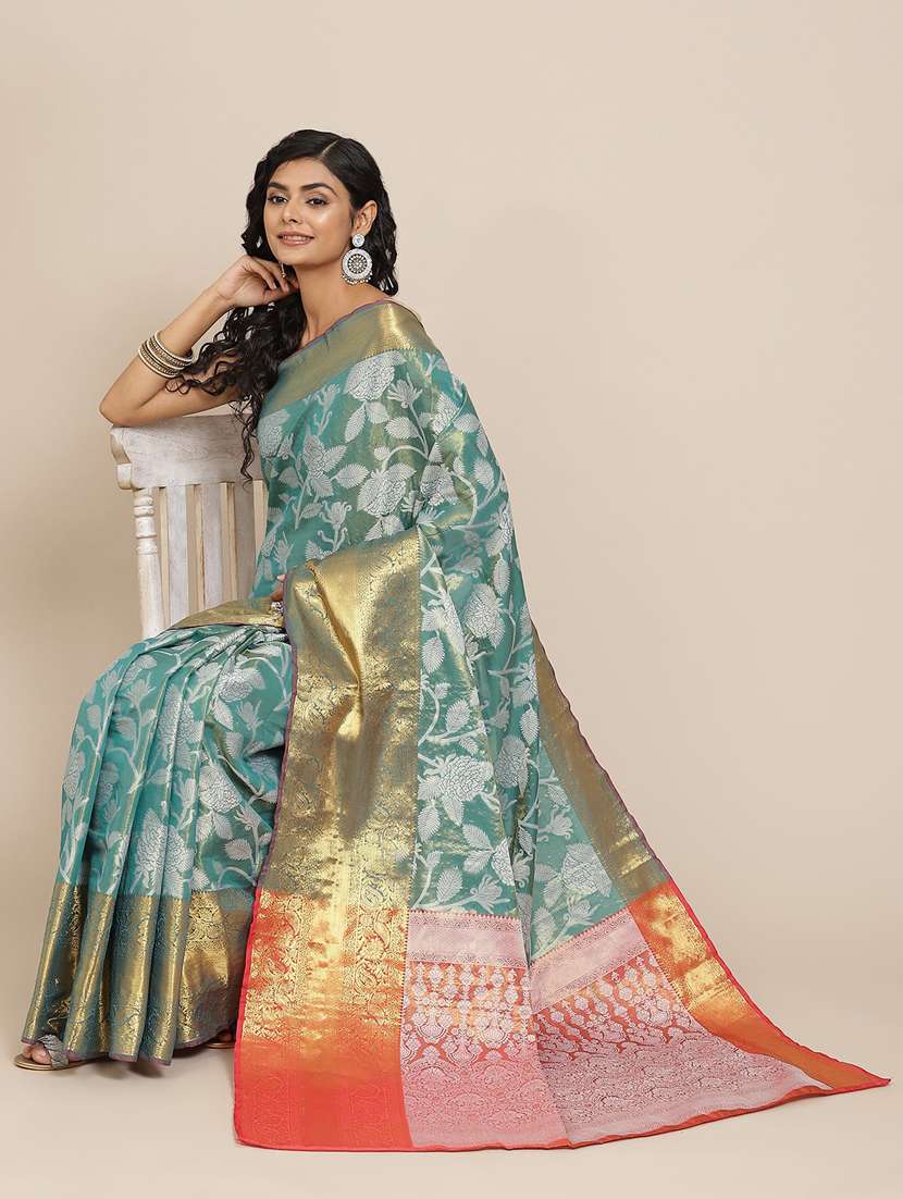 women's banarasi saree with blouse