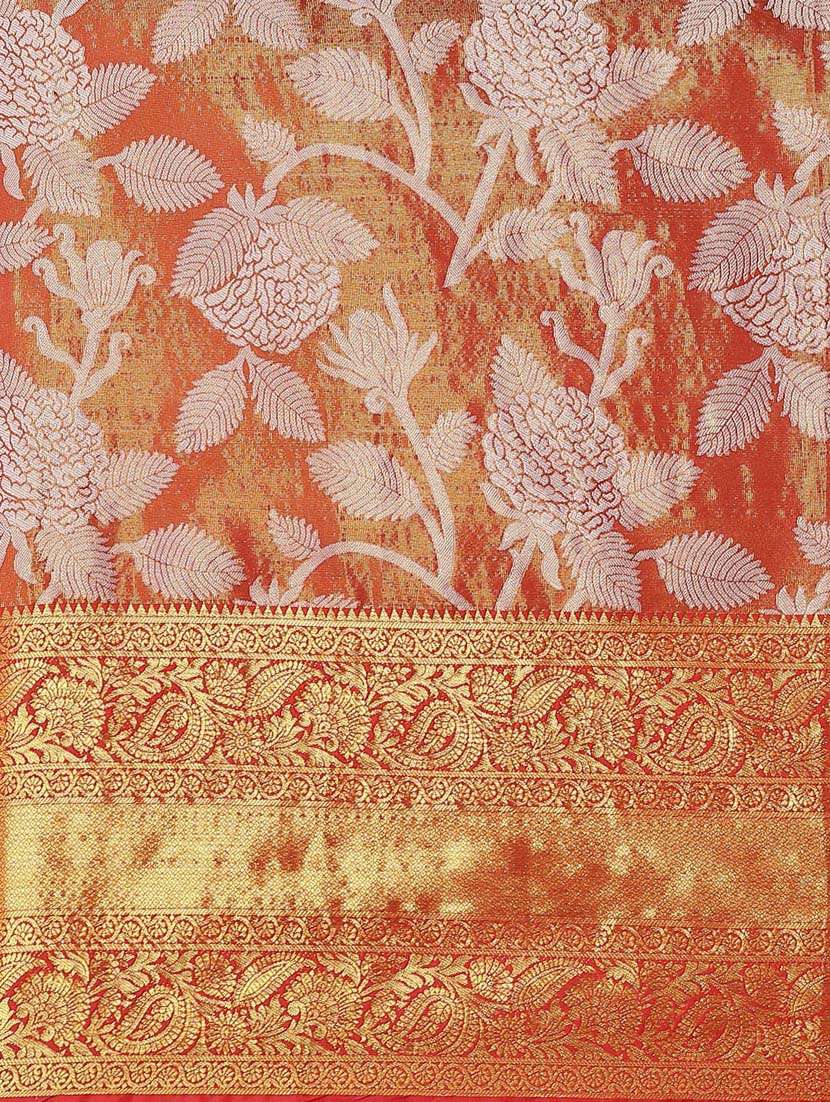 women's self design red colored saree - 18334132 -  Standard Image - 3