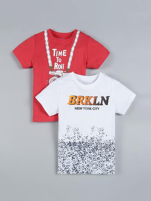 pack of 2 printed t-shirt - 18334603 -  Standard Image - 0