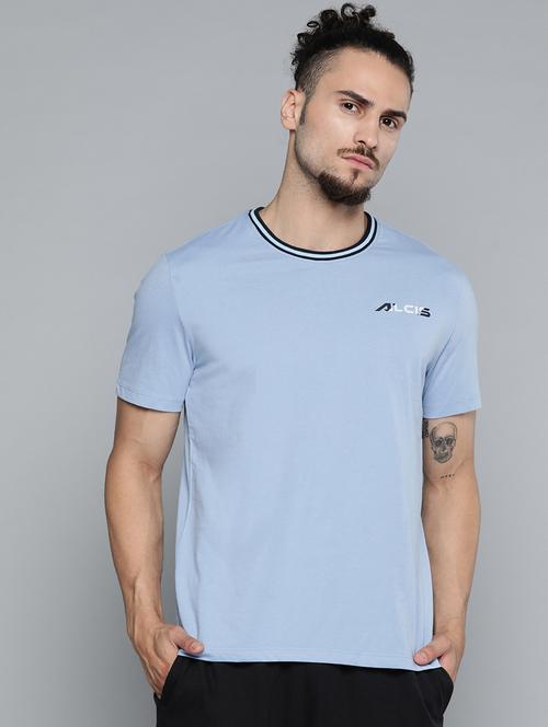 blue solid t-shirt - 18334854 -  Standard Image - 0