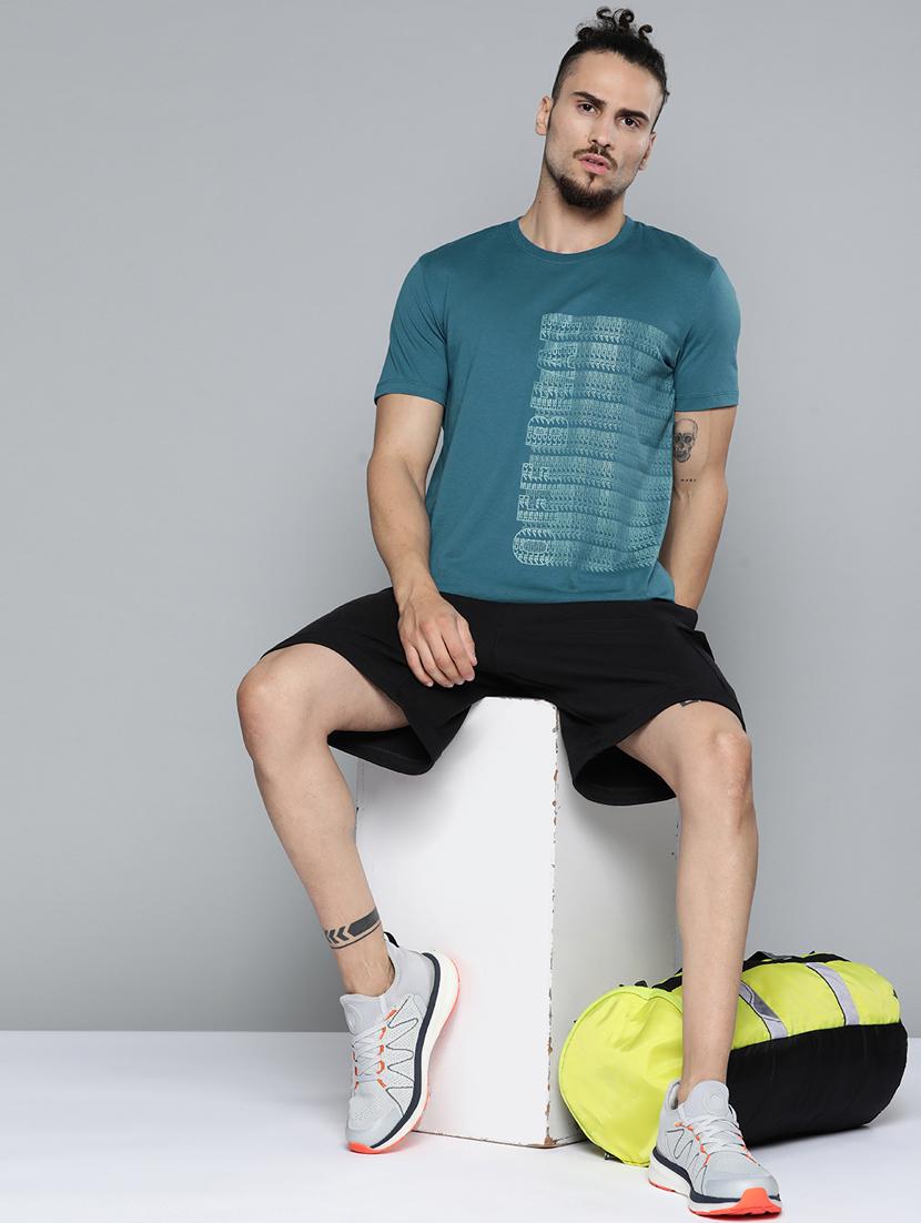 blue chest print t-shirt - 18334864 - Standard Image - 3