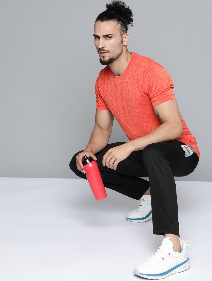 black solid full length track pant - 18334885 - Standard Image - 3