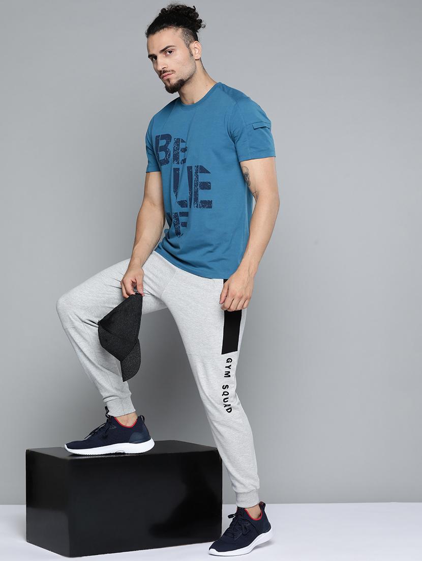 grey solid full length track pant - 18334888 - Standard Image - 3