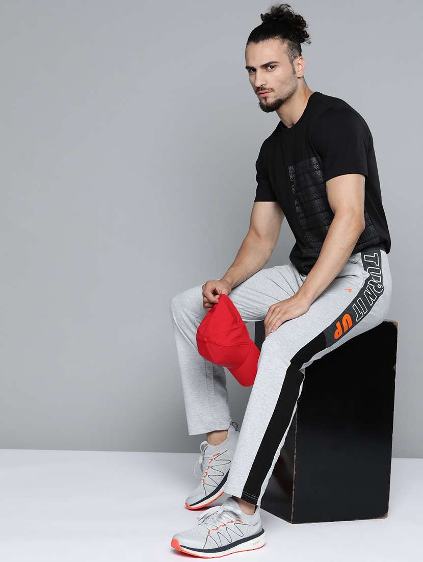 grey side taped full length track pant - 18334890 -  Standard Image - 3