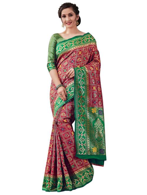 jacquard work banarasi saree with blouse - 18335723 -  Standard Image - 0
