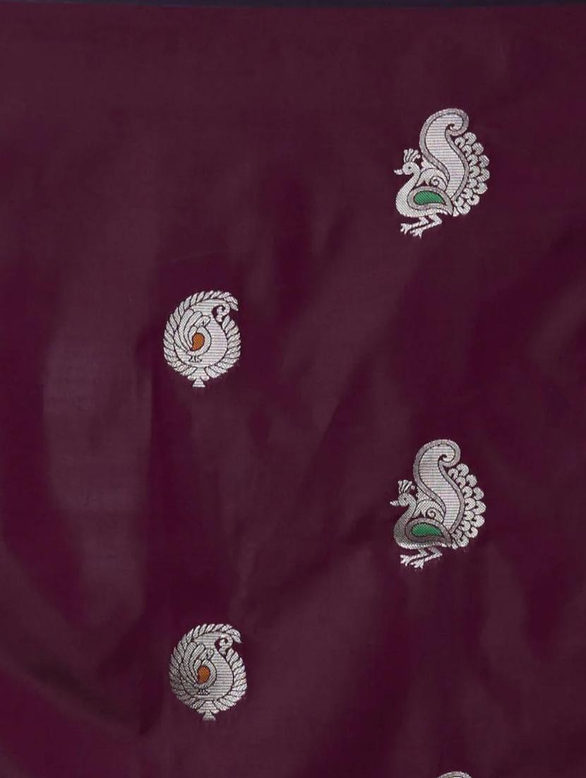 jacquard work banarasi saree with blouse - 18335735 - Standard Image - 3