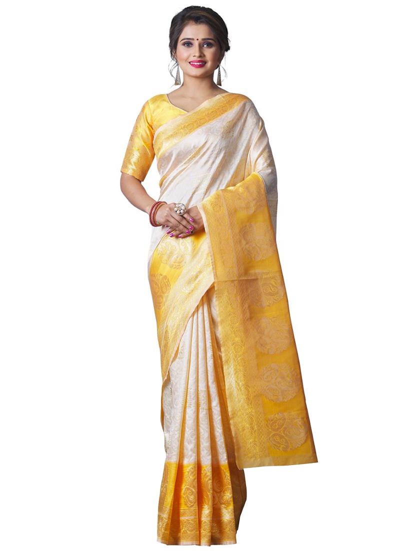 jacquard work banarasi saree with blouse - 18335764 - Zoom Image - 0