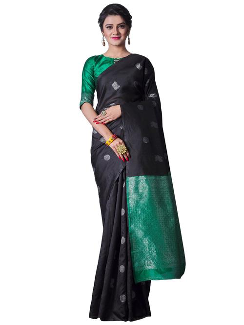 jacquard work banarasi saree with blouse - 18335772 -  Standard Image - 0