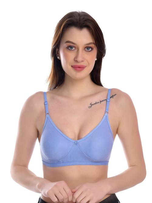 light blue solid regular bra - 18335825 -  Standard Image - 0