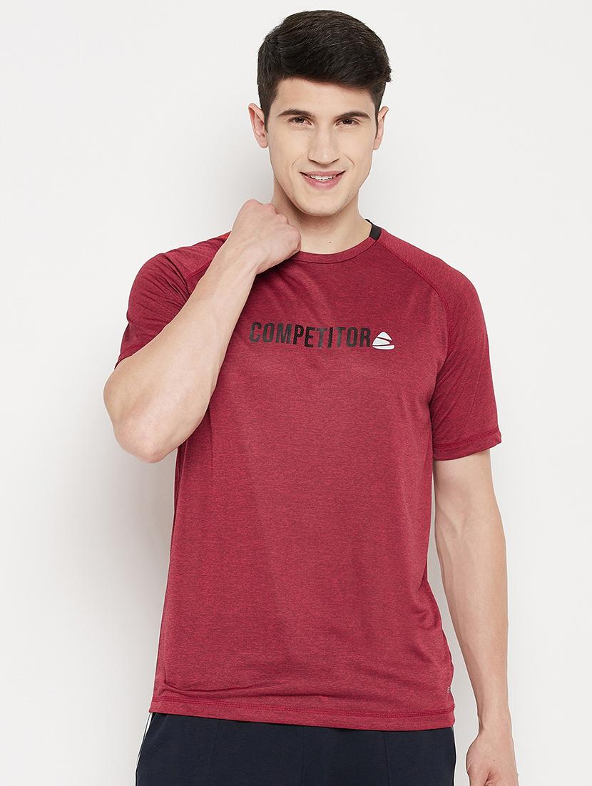 red chest print t-shirt - 18335852 - Zoom Image - 0