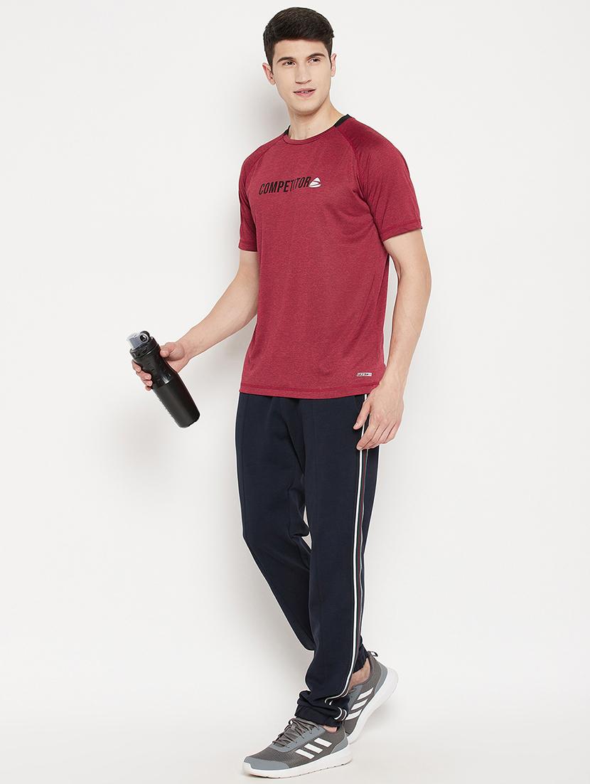 red chest print t-shirt - 18335852 - Standard Image - 3