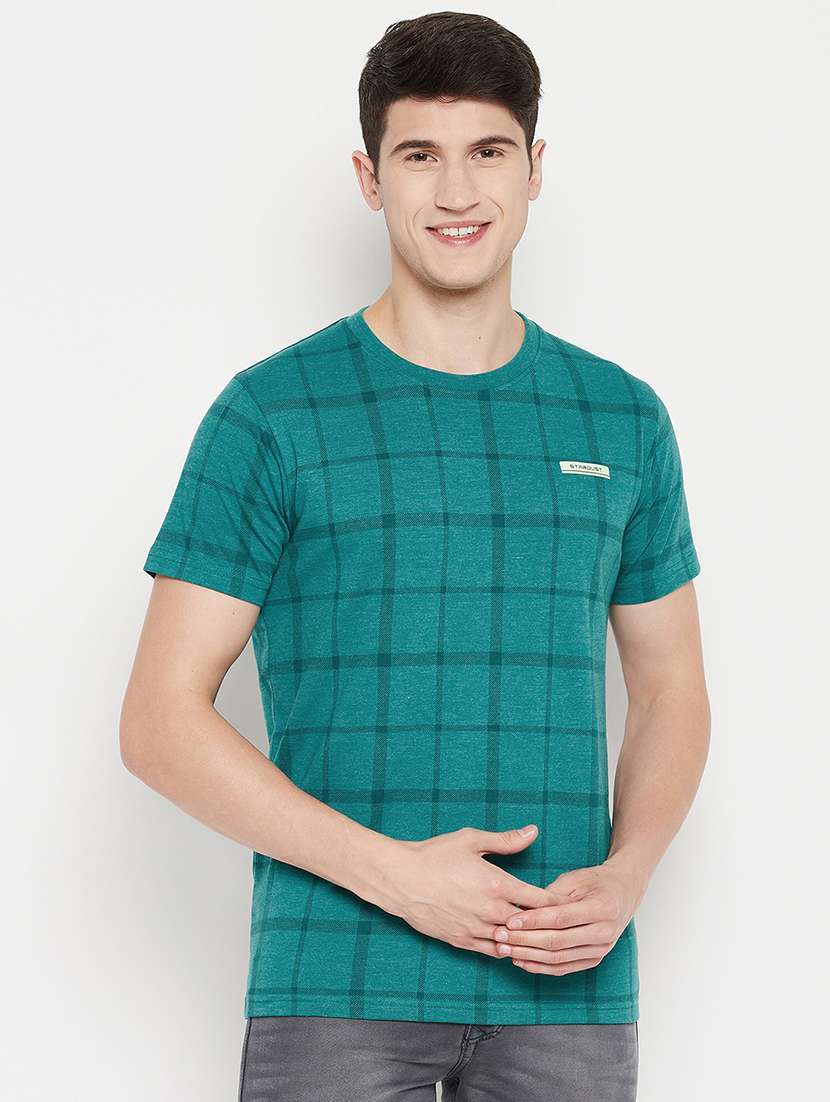 green check t-shirt