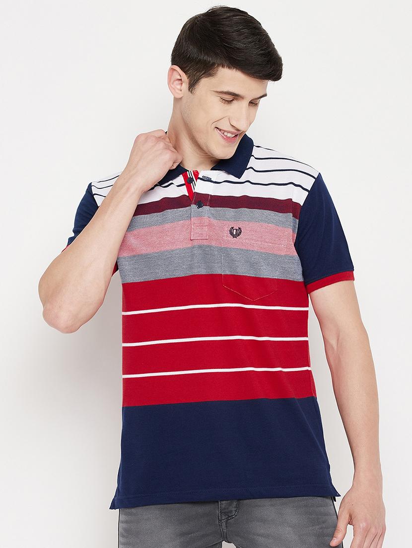 red striped polo t-shirt - 18335892 - Zoom Image - 0