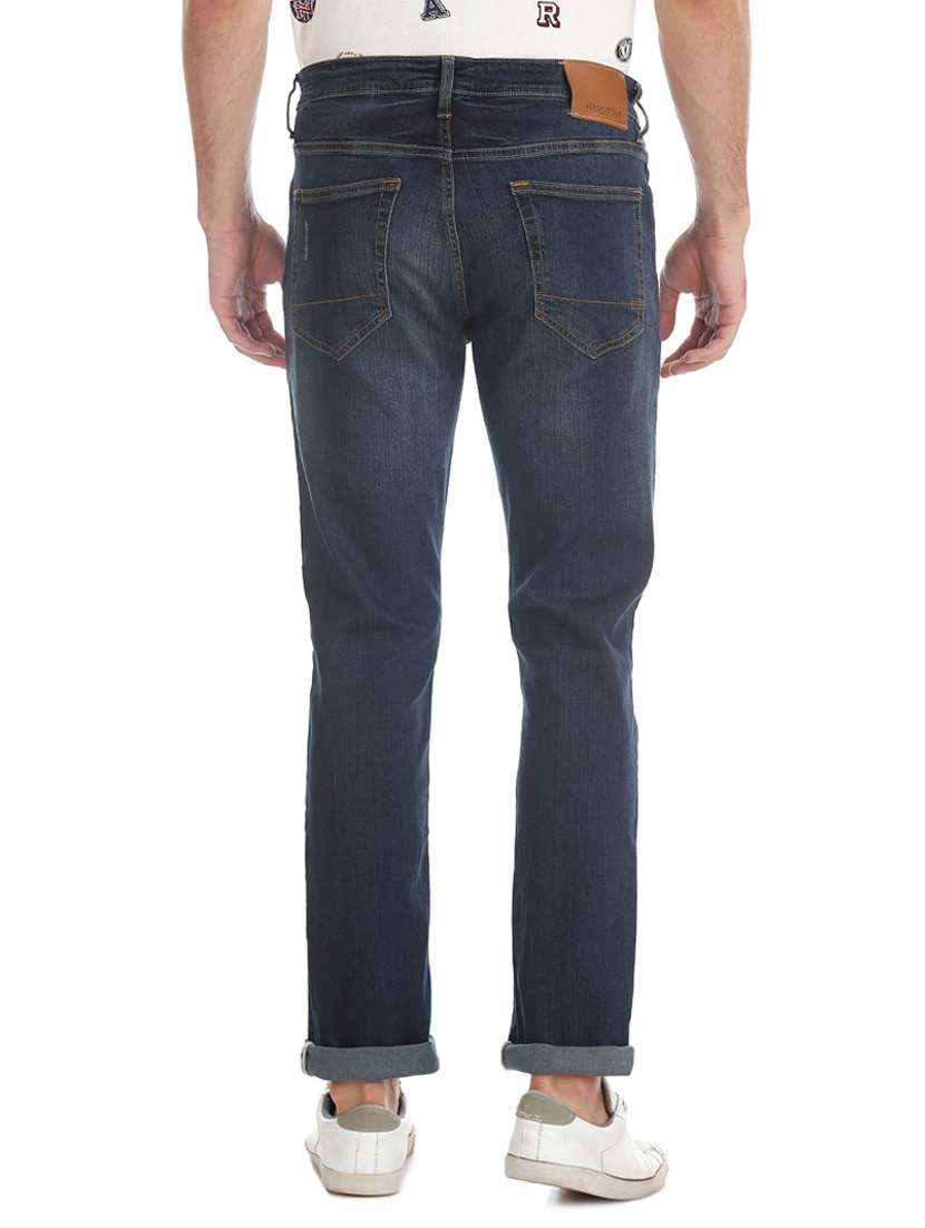 dark blue solid washed jean - 18336330 -  Standard Image - 3