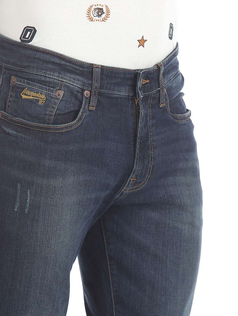 dark blue solid washed jean - 18336330 -  Standard Image - 5