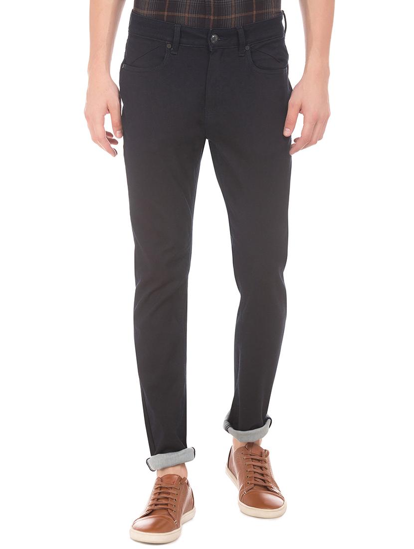 dark blue stone washed denim jean - 18336818 -  Zoom Image - 0