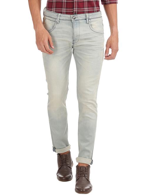 light blue stone washed denim jean - 18336833 - Standard Image - 0