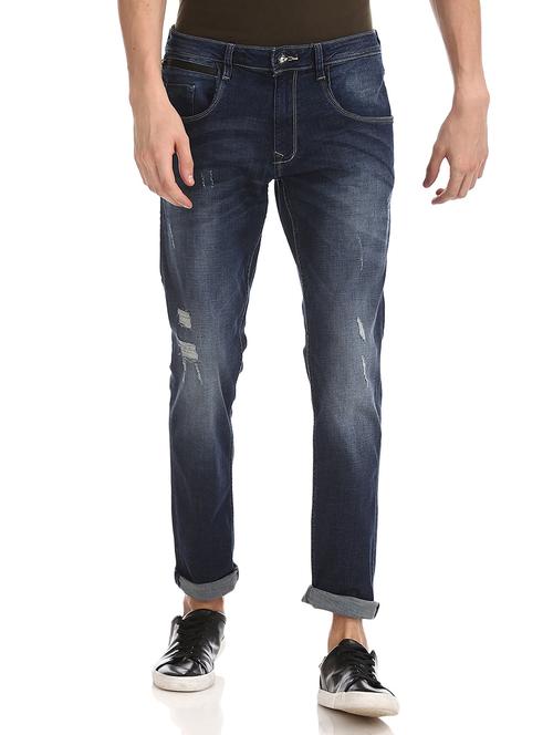 dark blue solid washed jean - 18336846 -  Standard Image - 0