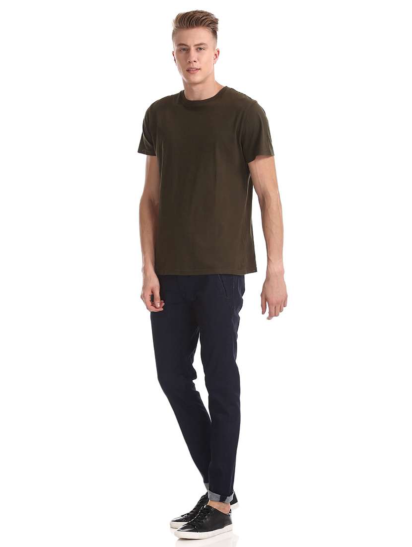 dark blue solid washed jean - 18336854 - Standard Image - 3