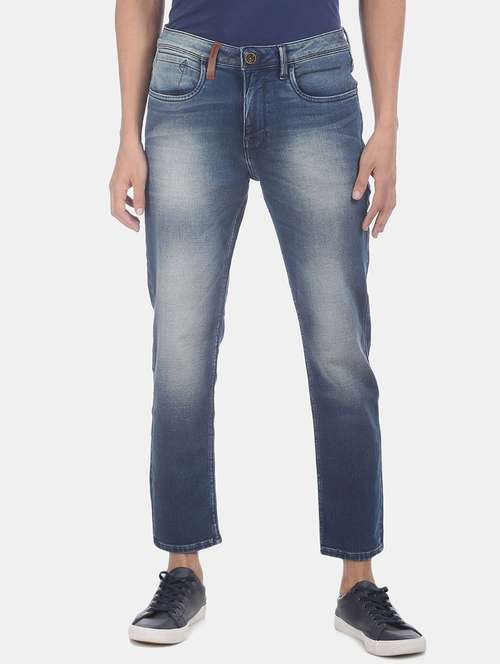 dark blue solid washed jean - 18336862 -  Standard Image - 0