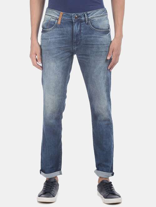 dark blue solid washed jean - 18336864 - Standard Image - 0
