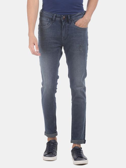 dark blue solid washed jean - 18336872 - Standard Image - 0