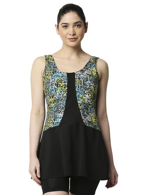 round neck printed swimsuit  - 18336900 -  Standard Image - 0